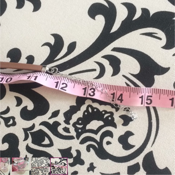 White House Black Market Leather & Silver necklace - Picture 5 of 5